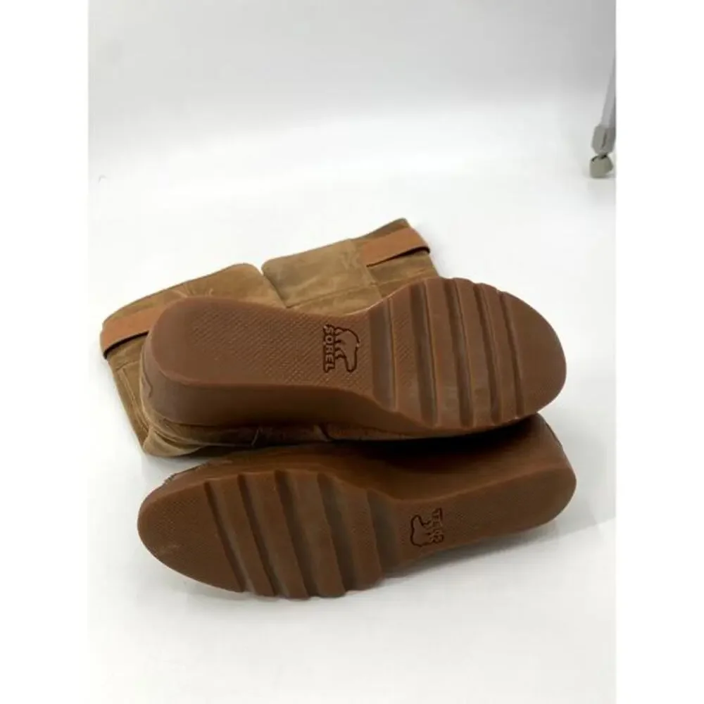 Sorel 6‎ brown wedge Knee High Winter Boots